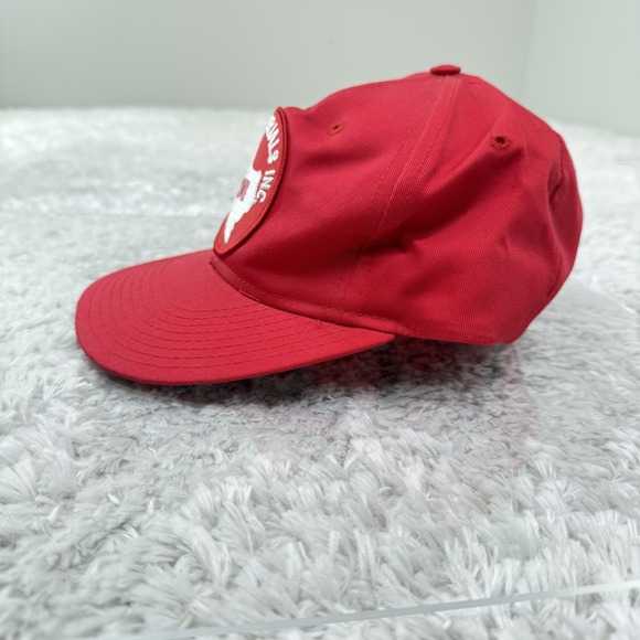 Vintage Smart Materials Inc SMI Hat Cap Snap Back Red Patch Advertising Mens 90s - Picture 3 of 12